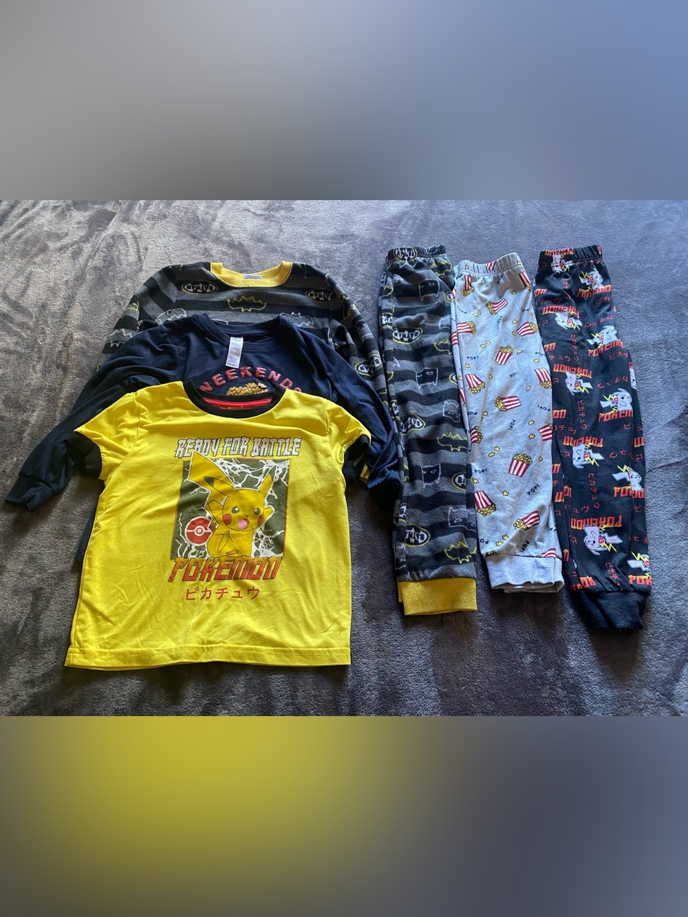 3 2Piece Pyjamas Bundle Set - Pokémon, Batman and More
